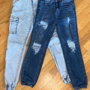 Set of Jean Joggers